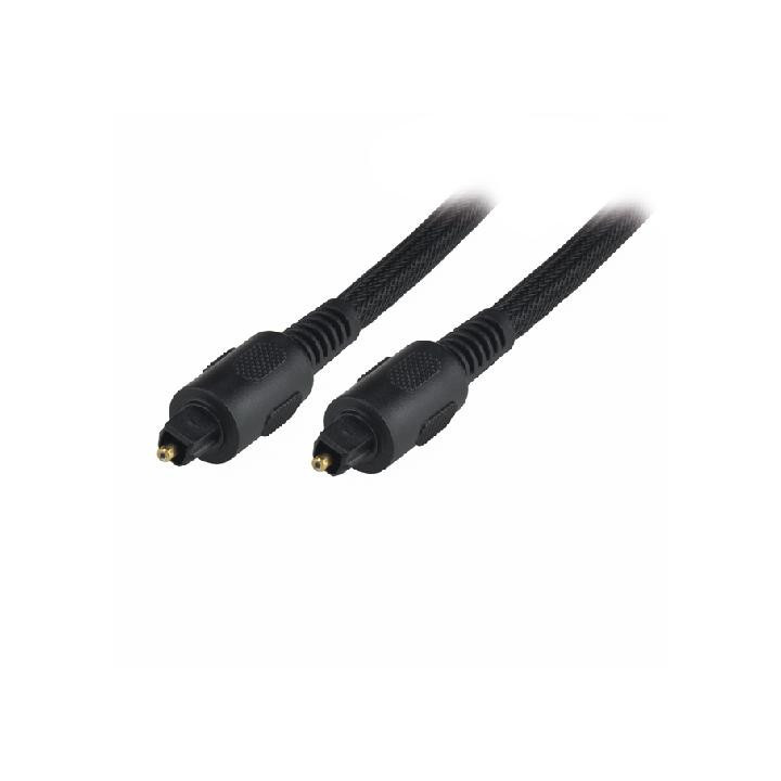 Câble Toslink HQ tressé mâle / mâle - 5m - MC760HQ5M | MCL Samar 