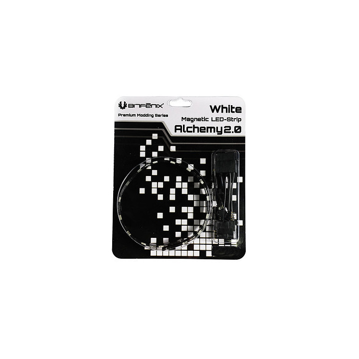Alchemy 2.0 Magnetic LED-Strip - 30cm  15 LEDs  Blanc - BFAMAG30BK15RP | BitFenix 