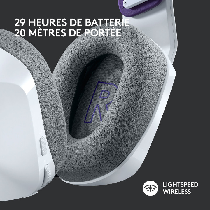 G733 Sans Fil LightSpeed RGB - Blanc - 981000883 | Logitech 