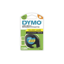 LetraTAG Transfert textile Noir/Jaune - S0721620 | Dymo 