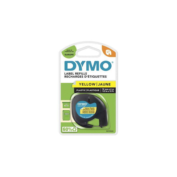 LetraTAG Transfert textile Noir/Jaune - S0721620 | Dymo 