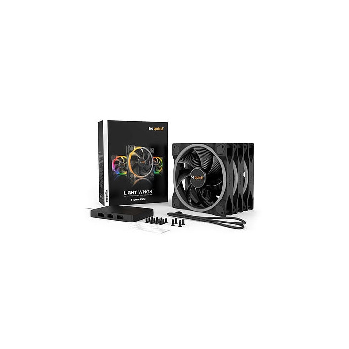 Light Wings 120mm PWM ARGB Kit x3 - BL076 - BL076 | Be Quiet! 
