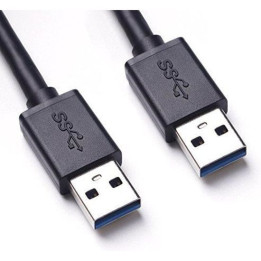 CABLE DOUBLE USB TYPE A MALE Alim+Data - MC922APB21M | MCL Samar 