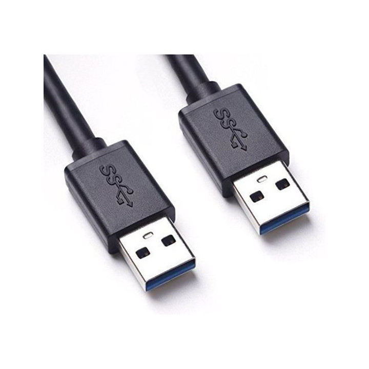 CABLE DOUBLE USB TYPE A MALE Alim+Data - MC922APB21M | MCL Samar 
