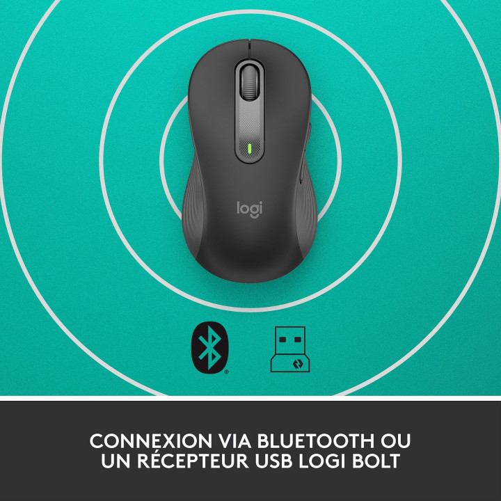 M650 Signature L Gauche Bluetooth - Graphite  - 910006239 | Logitech 