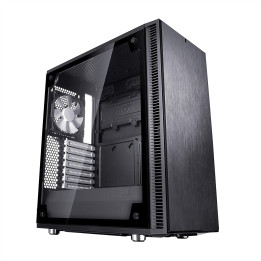 Fractal Design Define C TG Midi-Tower, schwarz, Te - FDCADEFCBKTG | Fractal Design 