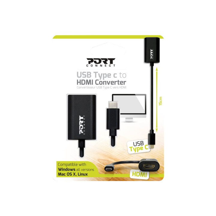 Convertisseur USB Type C vers HDMI - 900124 | Port 