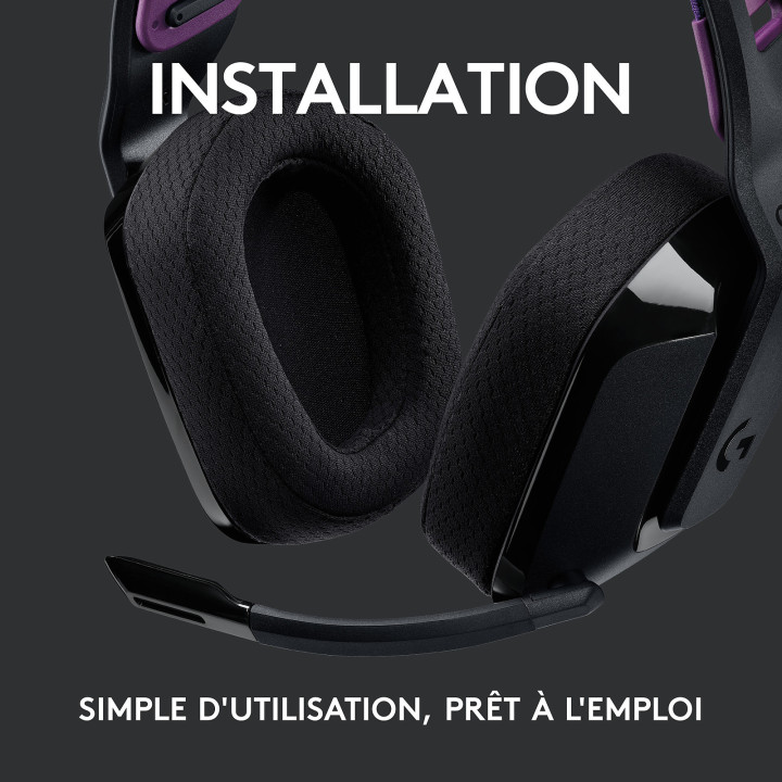 G535 Lightspeed Sans-Fil - Noir - 981000972 | Logitech 