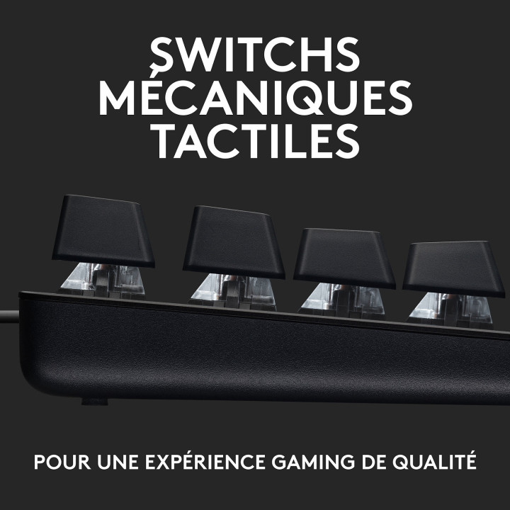 G413 TKL FR - Noir - 920010444 | Logitech 