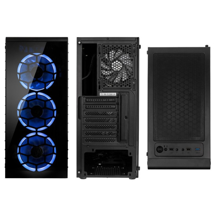 Observatory Y AMD SE ARGB Noir - MT/ss alim/E-ATX - OBSERVATORYYAMD | Kolink 