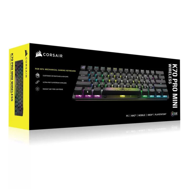 K70 RGB PRO MINI - CH-9189010-FR - CH9189010FR | Corsair 
