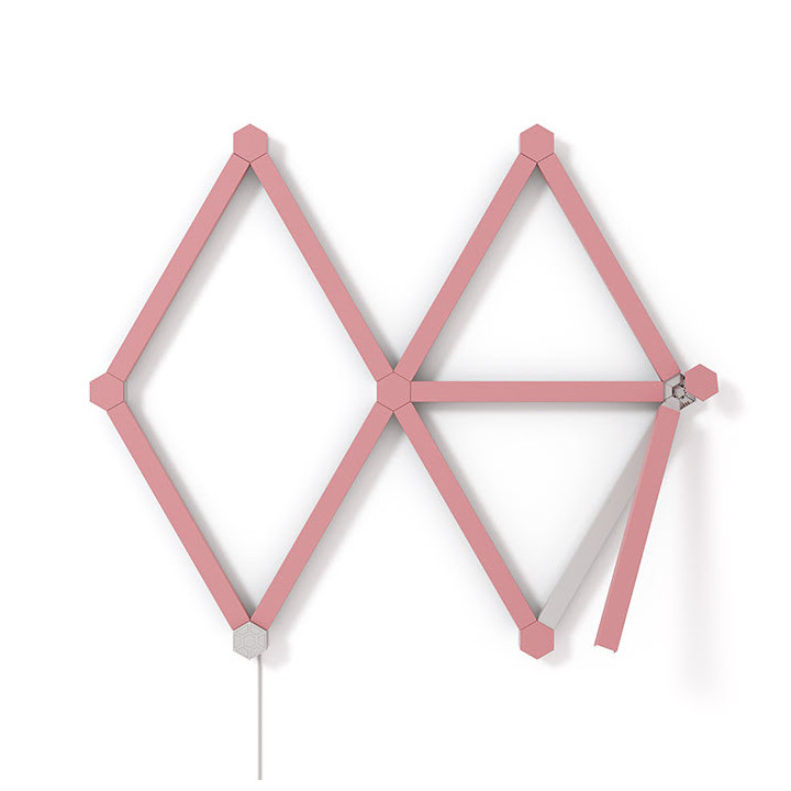 Lines Skin Rose Mate - 9 pièces - NL590001PM9PK | Nanoleaf 