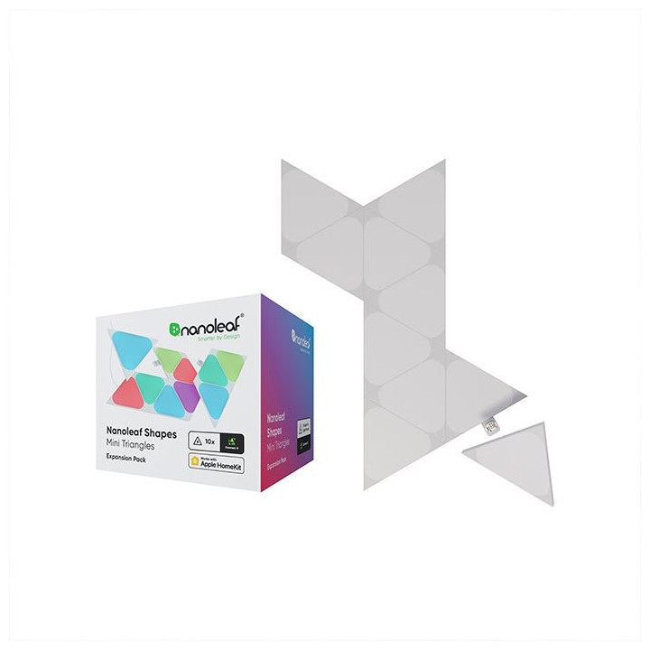 Shapes Mini Triangles Pack Expansion - 10 pièces - NL481001TW10PK | Nanoleaf 