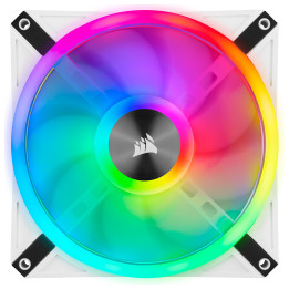 Kit x2 iCUE QL140 RGB Blanc 140mm - CO-9050106-WW | Corsair 
