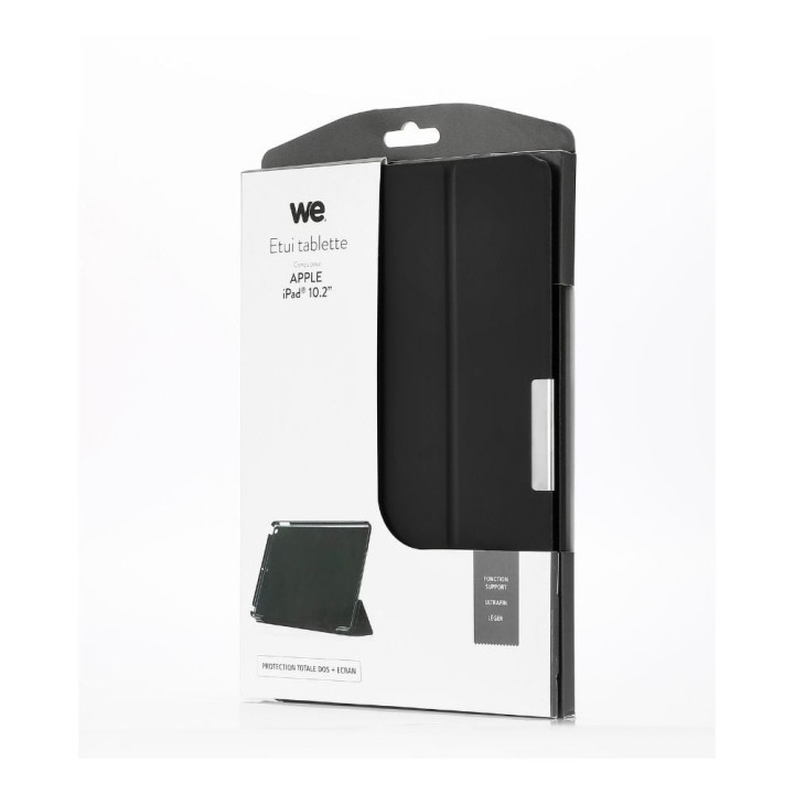Etui iPad 10.2'' - Noir Rabatable - SACIPAD102 | WE 