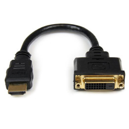 HDMI to DVI-D Video Cable Adapter - M/F - HDDVIMF8IN | StarTech 