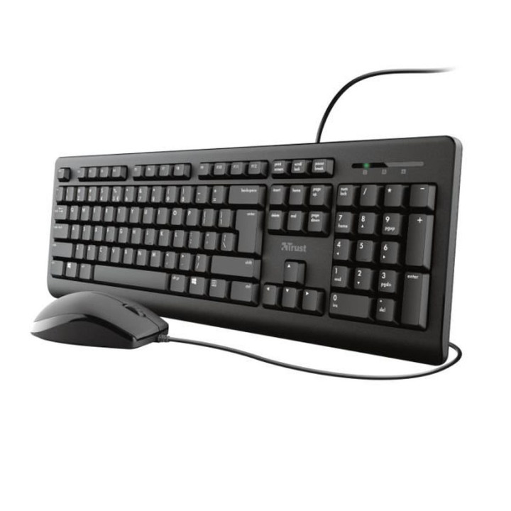 Primo - Clavier/Souris/Noir/Filaire - 23993 | Trust 