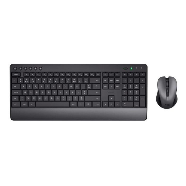 Trezo - Clavier/Souris/Noir/Sans fil - 24534 | Trust 