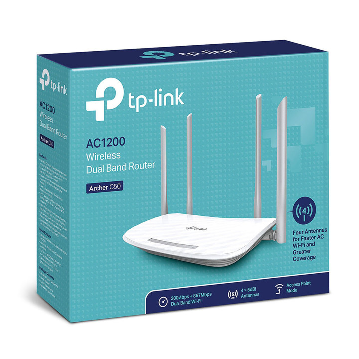 ARCHER C50 - Switch 4 ports - WiFi AC 1200 - ARCHERC50 | TP-Link