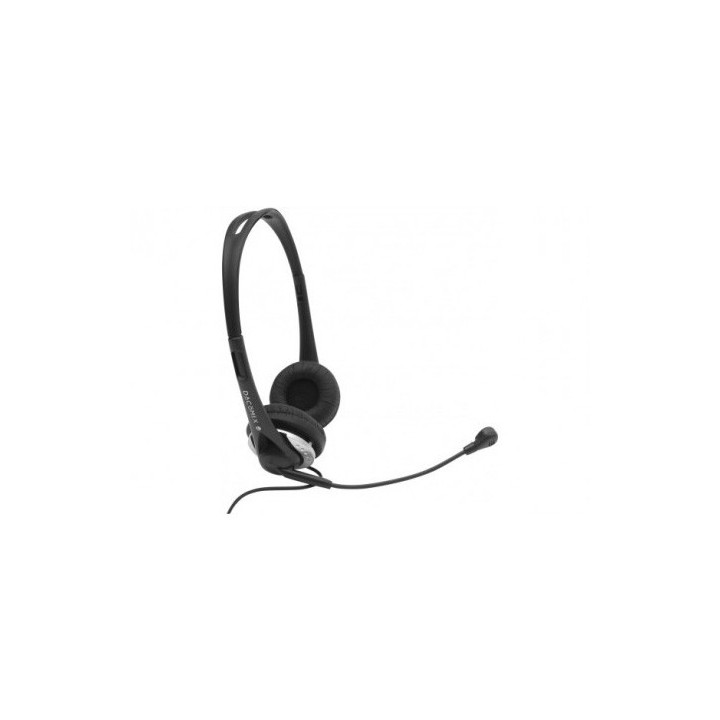 Stéréo Ajustable Jack 3.5mm noir/gris | Dacomex 