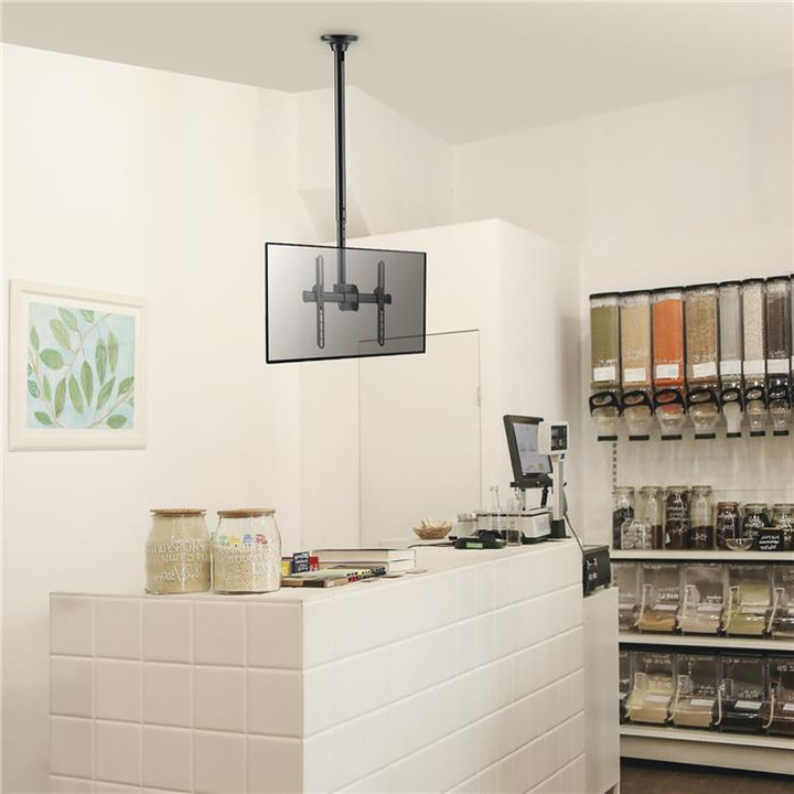 Support plafond écran 37" à 75" Hauteur 106-156cm - 0144013 | Kimex International 