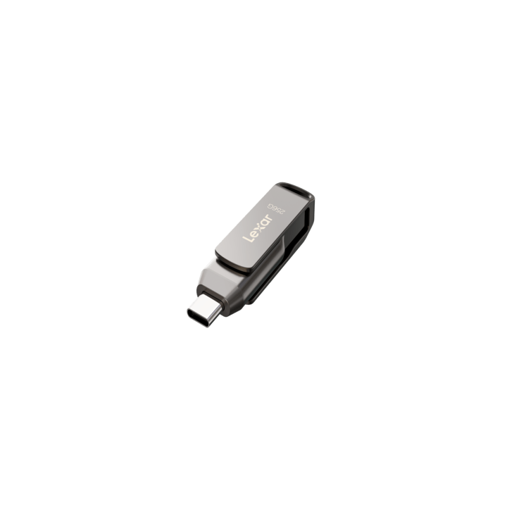 Clé 256Go USB 3.1 + Type C JumpDrive D400 - LJDD400256GBNQNG | Lexar 