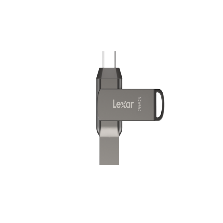 Clé 256Go USB 3.1 + Type C JumpDrive D400 - LJDD400256GBNQNG | Lexar 