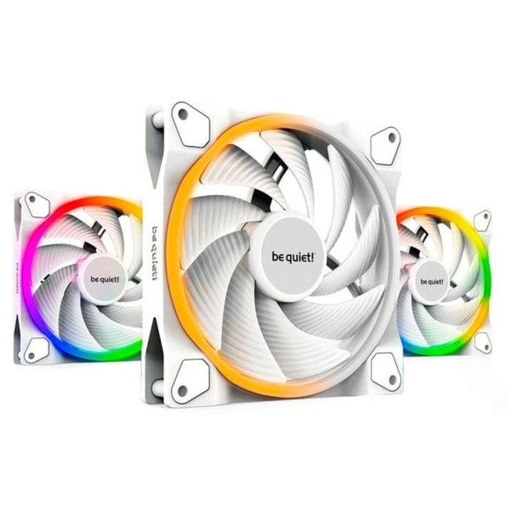 Light Wings 120mm PWM ARGB High Speed Kit x3 Blanc - BL101 | Be Quiet! 