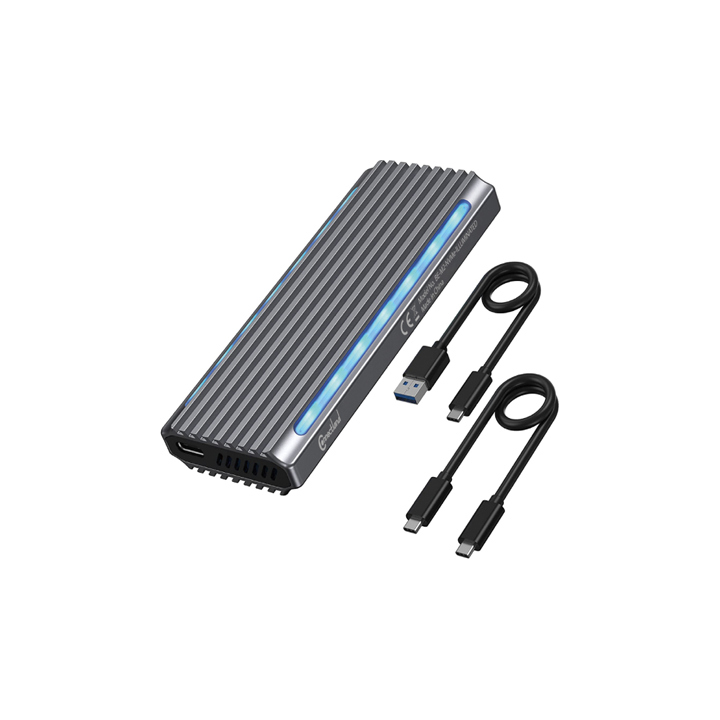 USB-C 3.1 10Gb pour SSD M2 NVMe - RGB - BEM2NVMeILLUMINATE | Connectland 