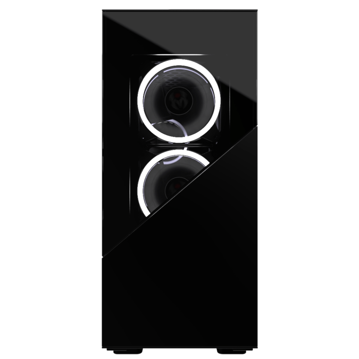 ELITE BLACK Rainbow ARGB MR-006 - MT - Sans Alim - ATX - MR006 | M.RED 