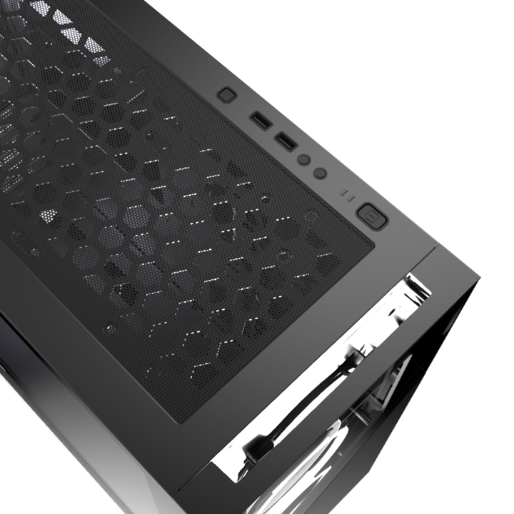 ELITE BLACK Rainbow ARGB MR-006 - MT - Sans Alim - ATX - MR006 | M.RED 