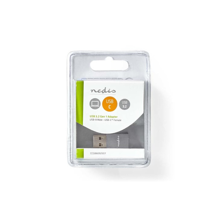 Adaptateur USB-A 3.0 vers USB-C Femelle - CCGB60925GY | Nedis 