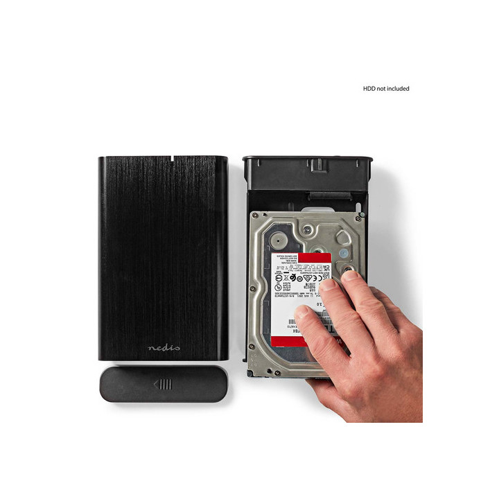 USB 3.1 pour HDD 3.5" SATA et SDD - HDDE35410BK | Nedis 