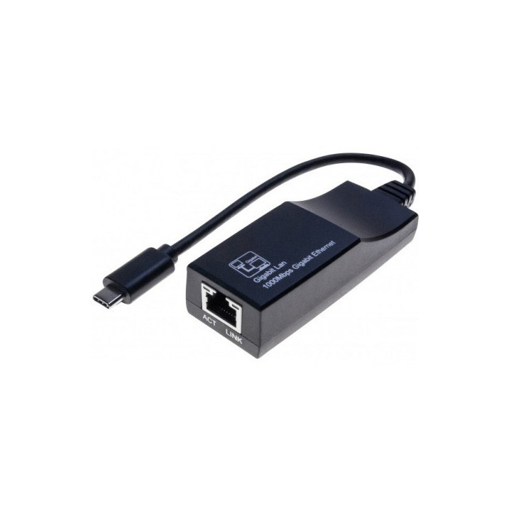 Adaptateur RJ45 Gigabit Femelle / USB 3.1 type C  | Dexlan 