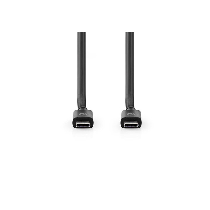 Câble USB-C 4.0 Mâle - Mâle 240W - 8K60Hz - 2m Noir - CCGP66020BK20 | Nedis 