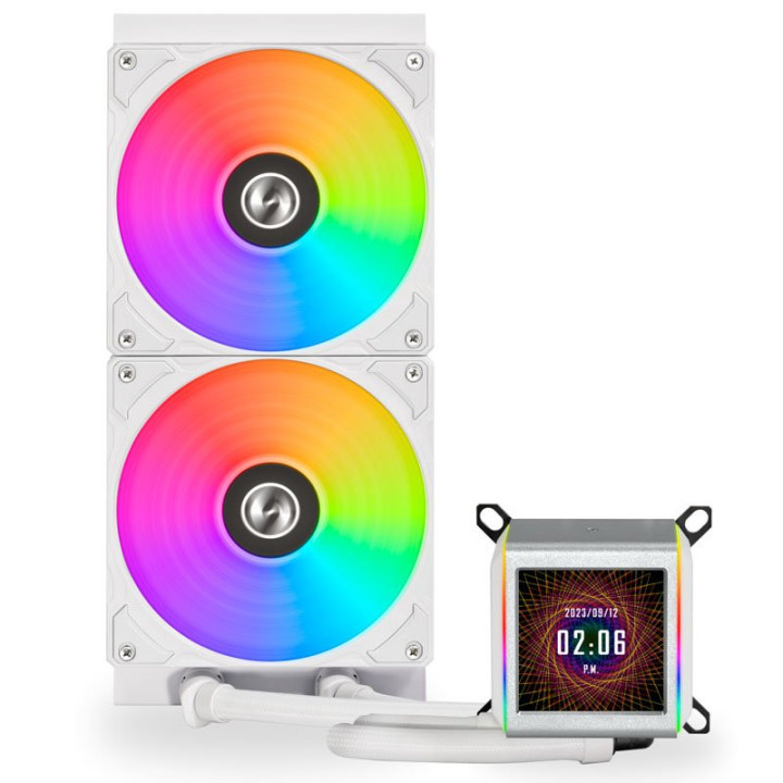 Galahad II LCD 280 ARGB Blanc - GA2ALCD28W | Lian Li 