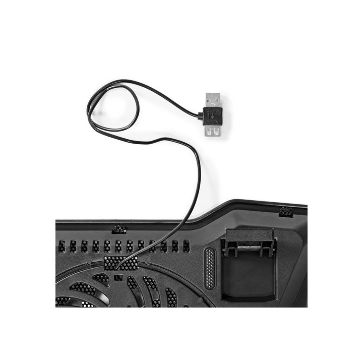 Support PC Portable - 17" - 1500 tr.min - LED - USB - NBCR101BK | Nedis 