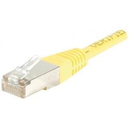 Patch RJ45 cat5E FTP 15cm jaune | Générique 