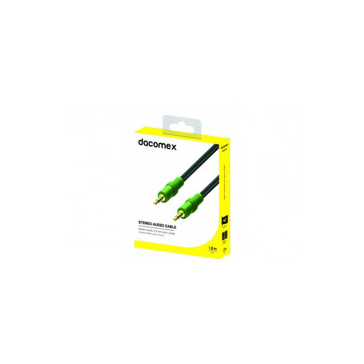 Jack Stereo 3.5mm Male/Male - 1,8m | Dacomex 