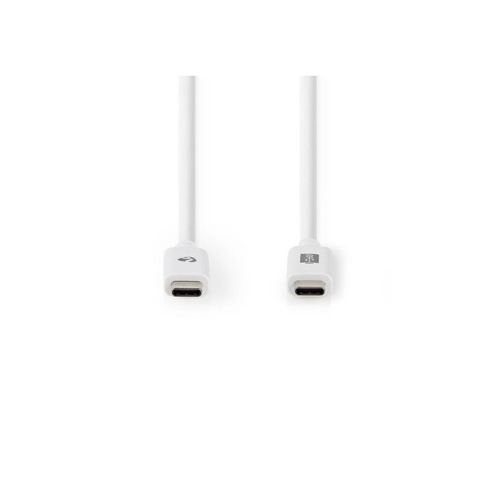 Câble USB-C 3.2 Gen2 - 100W - 1m - Blanc - CCGW64750WT10 | Nedis 