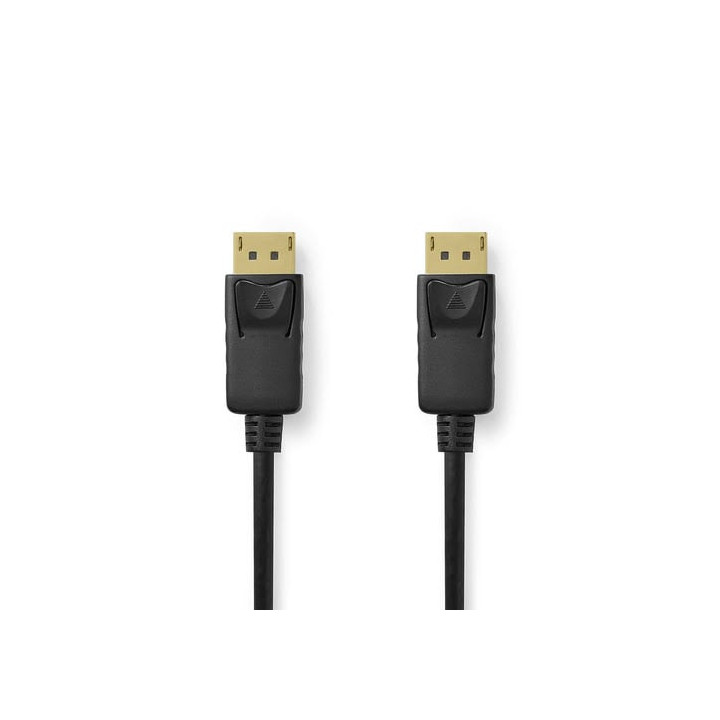 Câble DisplayPort 1.4 8K male - male - Noir - 2m - CCGL37014BK20 | Nedis 
