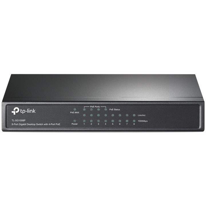 8 Ports 10/100/1000Mbps TL-SG1008P (4 POE) | TP-Link 
