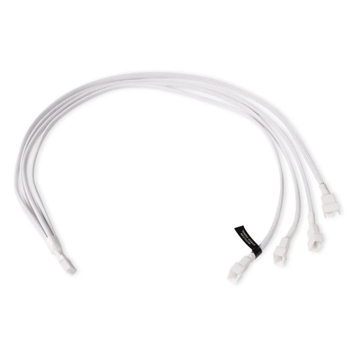 Répartiteur 1 vers 4 ventilateurs 4pin PWM Blanc - 18729 | Alphacool 