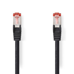 Cable RJ45 male - male - CAT6 S - FTP - Noir - 2m - CCGL85221BK20 | Nedis 
