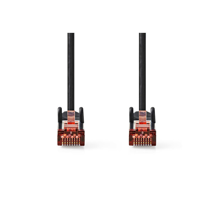 Cable RJ45 male - male - CAT6 S - FTP - Noir - 2m - CCGL85221BK20 | Nedis 