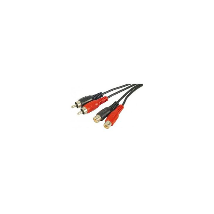 Rallonge Audio 2xRCA M - F 10m - 580602 | Générique 