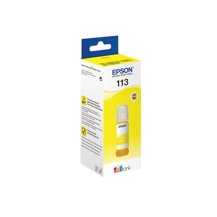 Flacon EcoTank 113 Jaune - C13T06B440 | Epson 