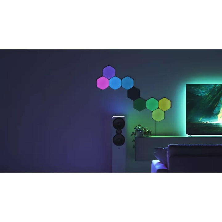 Shapes Black Hexagons Starter Kit - 9 pièces - NL420102HX9PK | Nanoleaf 