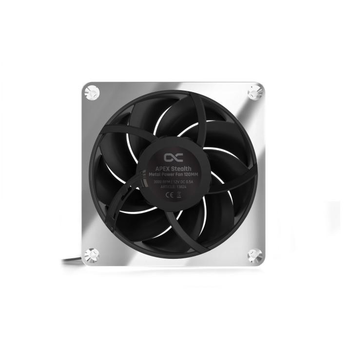 Apex Stealth Metal 120mm - 3000rpm Chrome - 13824 | Alphacool 