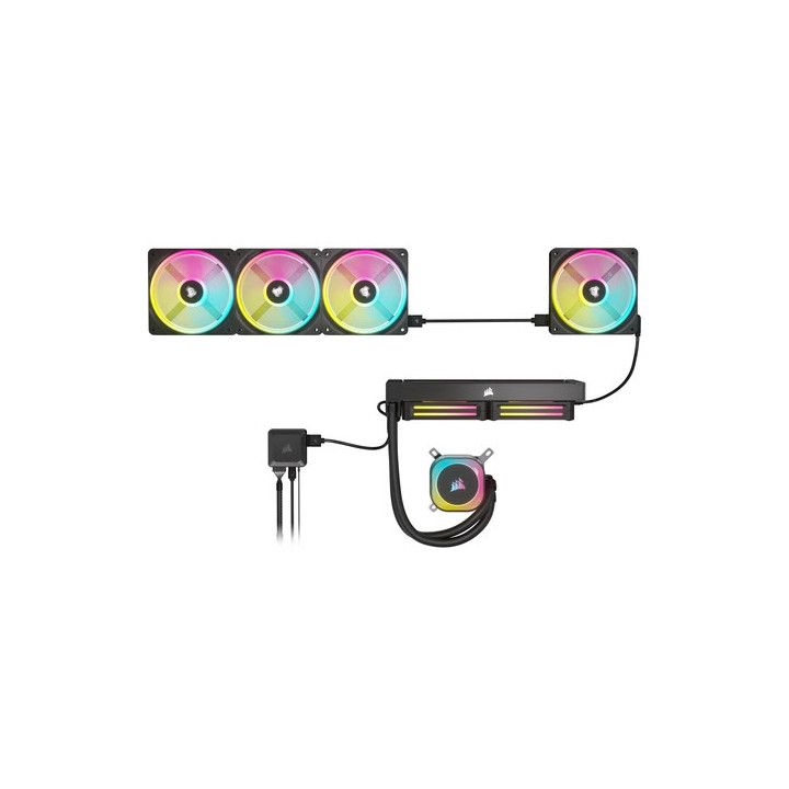 iCUE LINK QX120 RGB 120mm PWM Expansion Kit Noir - CO9051001WW | Corsair 